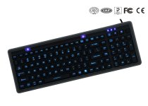 Iwill SKB-85 Tastatur m/backlight - IP65 - IP68 - Silikon